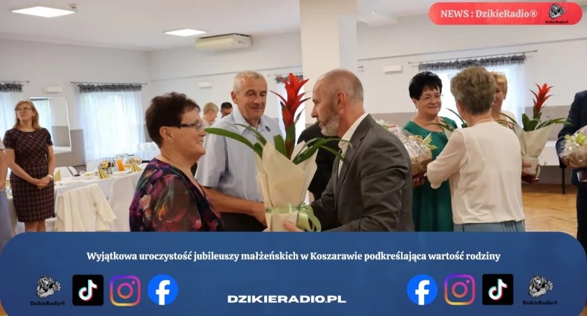 Wyjątkowa uroczystość jubileuszy małżeńskich w Koszarawie podkreślająca wartość rodziny
