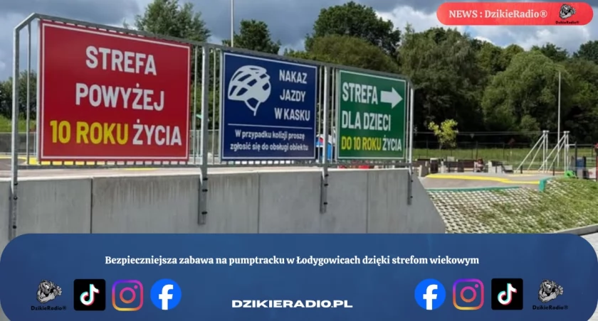 Bezpieczniejsza zabawa na pumptracku w Łodygowicach dzięki strefom wiekowym