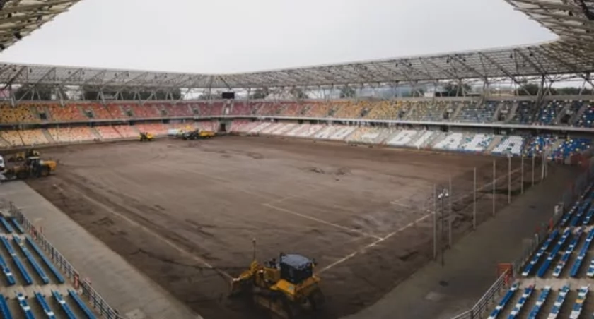 Rozpoczęła się wymiana murawy na Stadionie Miejskim w Bielsku-Białej