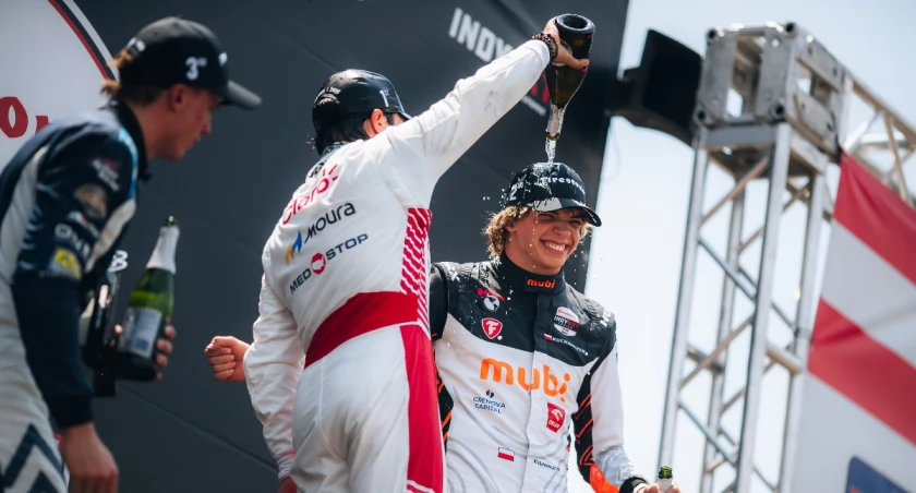 Tymek Kucharczyk błyszczy na Mid Ohio i zdobywa prowadzenie w Indy NXT