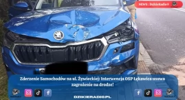 Kolizja na Żywieckiej – szybka interwencja strażaków…
