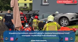 Niebezpieczny incydent w Czernichowie: mężczyzna przygnieciony przez samochód
