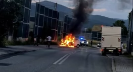 Pożar samochodu w Łodygowicach skutecznie opanowany &hellip;