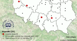 Policyjna mapa śmiertelnych wypadków w Polsce pokazu&hellip;