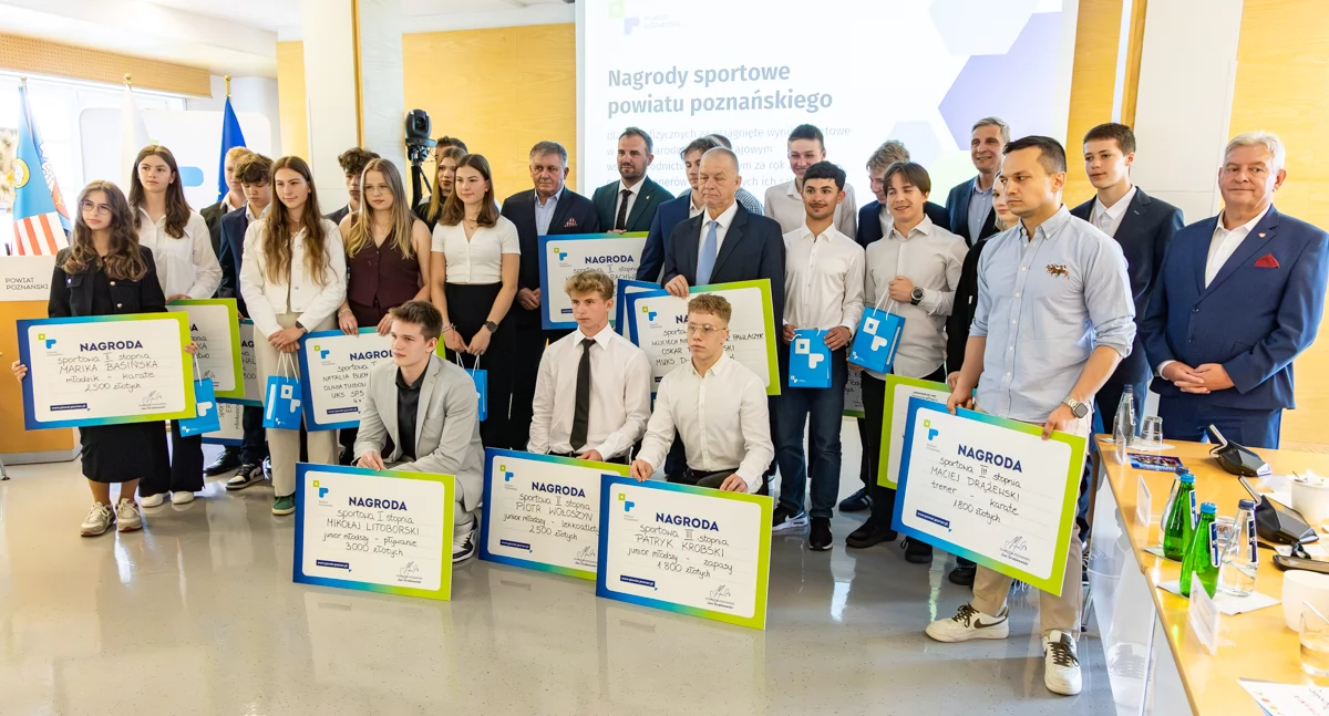 Powiat Poznański nagrodził sportowców i trenerów