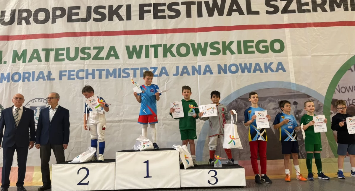 Europejski Festiwal Szermierki im. Mateusza Witkowskiego. Jego syn stanął na podium