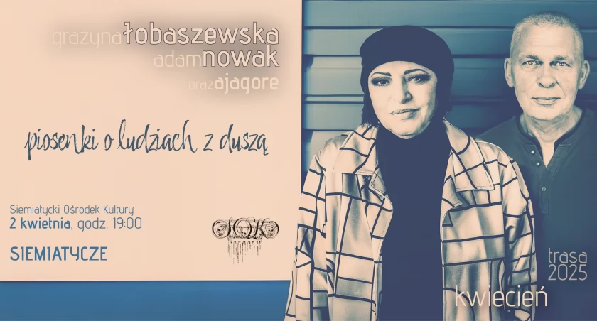 Grażyna Łobaszewska i Adam Nowak (Raz Dwa Trzy) - na żywo - w Siemiatyczach!