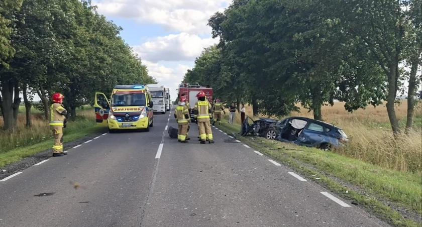 Czołowe zderzenie na DK19