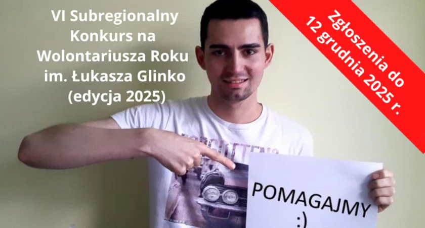 Konkurs na Wolontariusza Roku im. Łukasza Glinko (edycja 2025)