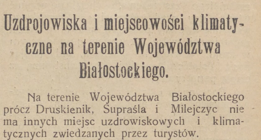 Milejczyce uzdrowiskiem?