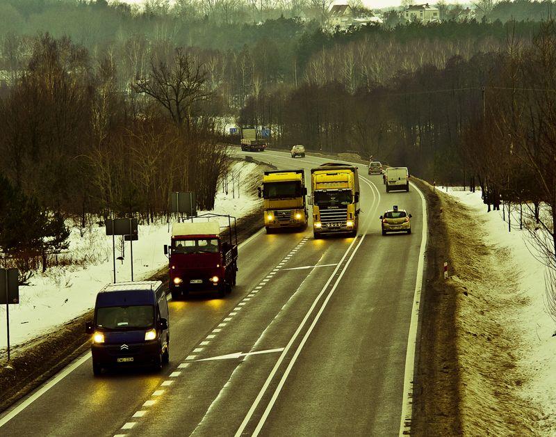 Wyrolowani na autostradzie