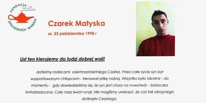 Kluby apelują o pomoc dla Czarka