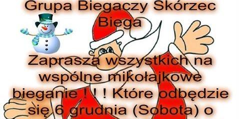 Mikołajkowe bieganie w Skórcu