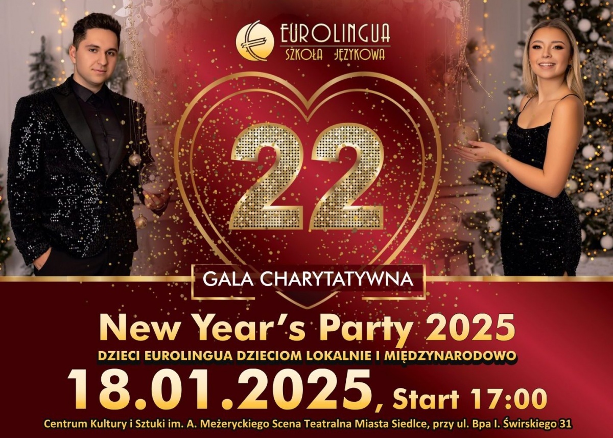 Zostań Mecenasem Dobrego Serca, czyli XXII Gala Charytatywna New Year`s Party 2025