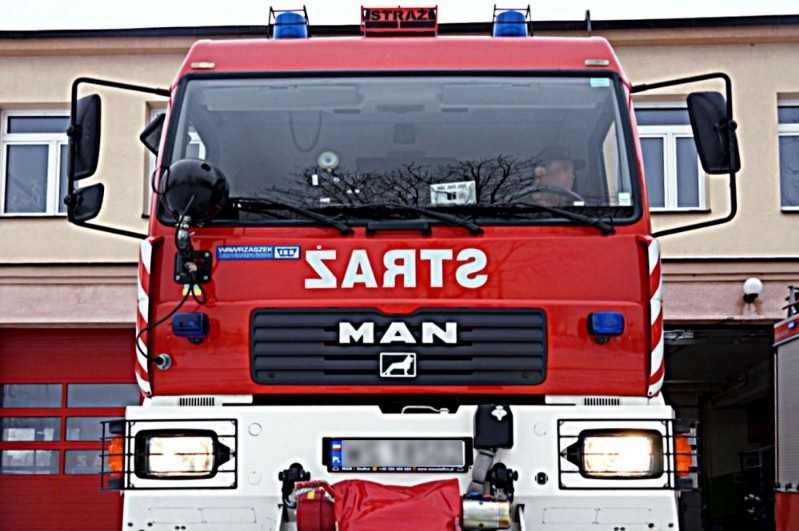 Pożar hali w Mostostalu