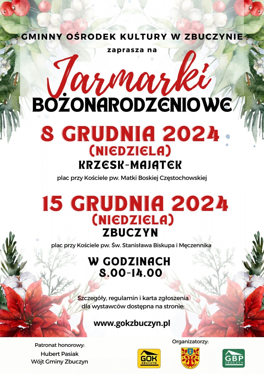 Jarmarki Bożonarodzeniowe w gminie Zbuczyn