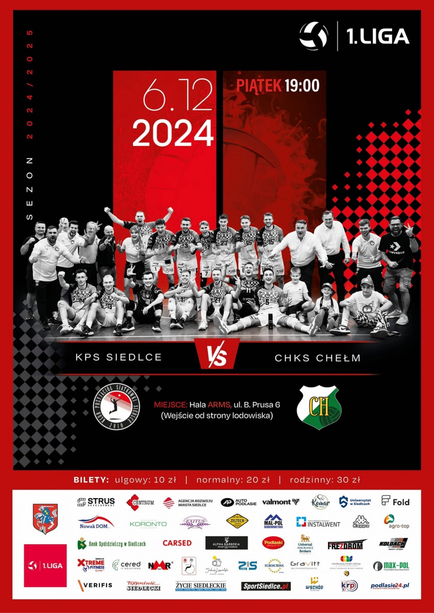 KPS Siedlce - ChKS Chełm, czyli mecz na szczycie I ligi siatkarzy