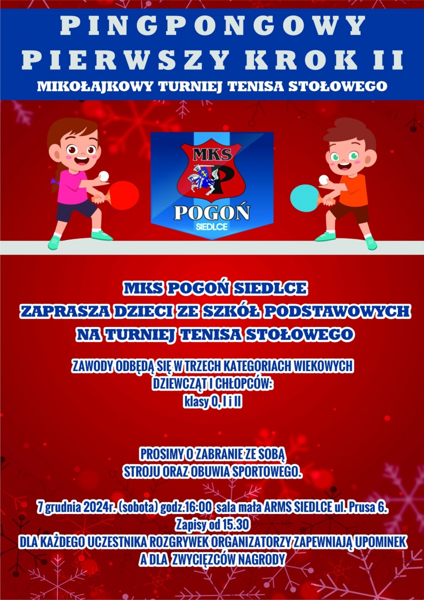 Pingpongowy pierwszy krok