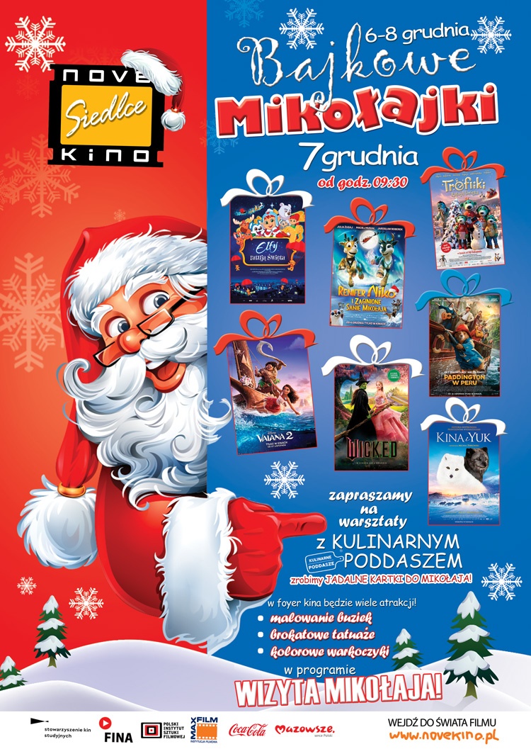 Bajkowe Mikołajki w Novekino Siedlce! 