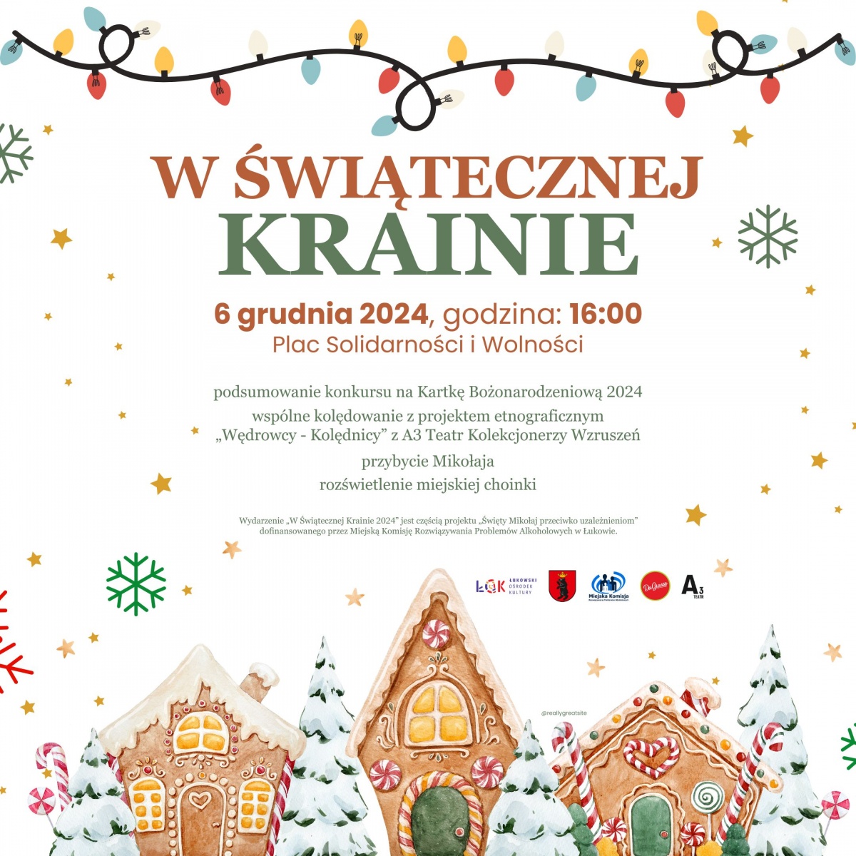 Łuków: Śpiewanie kolęd i wizyta Mikołaja
