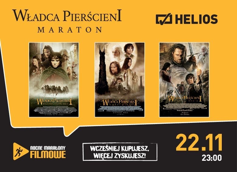 NOCNE MARATONY FILMOWE prezentują… epicki MARATON WŁADCY PIERŚCIENI!