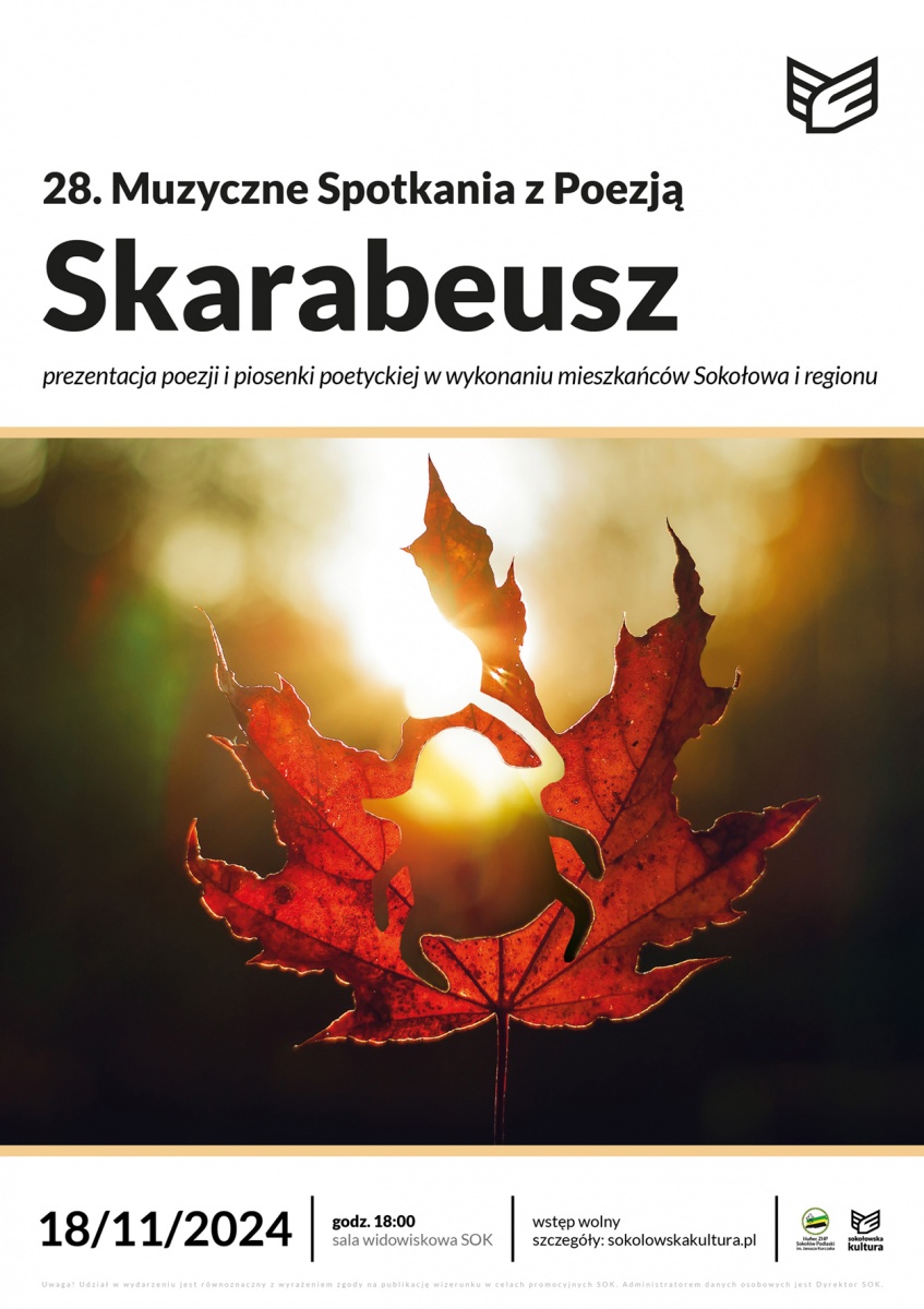 28. Muzyczne Spotkania z Poezją „Skarabeusz” w Sokołowie Podlaskim