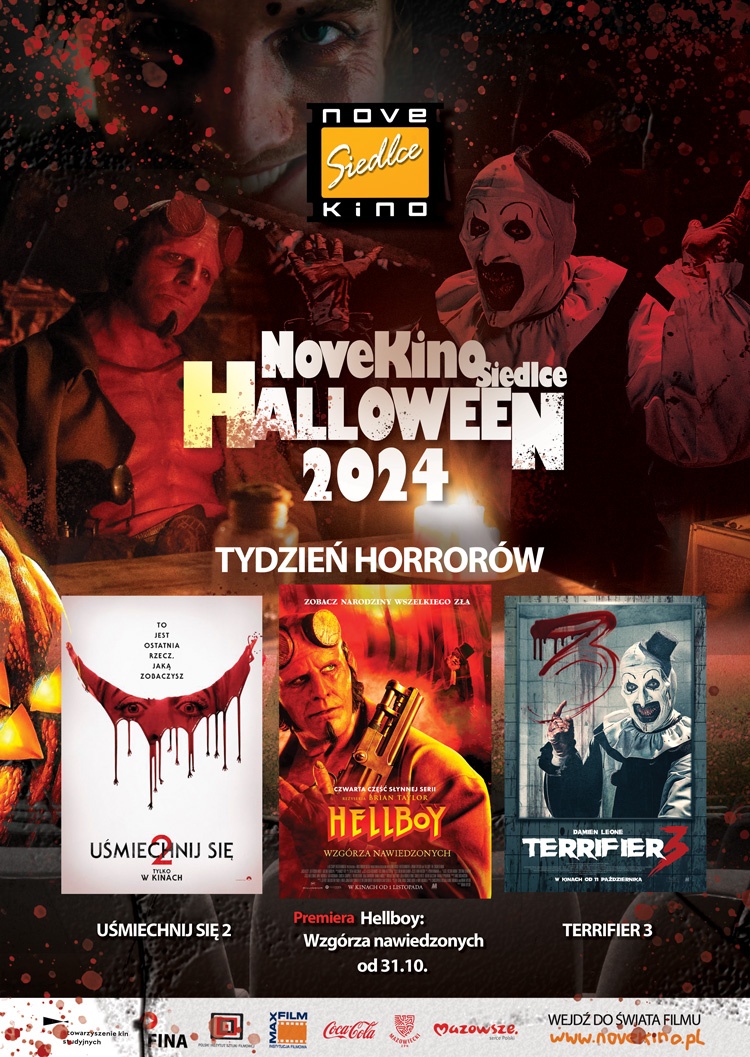 WIECZÓR HORRORÓW w Novekino Siedlce!