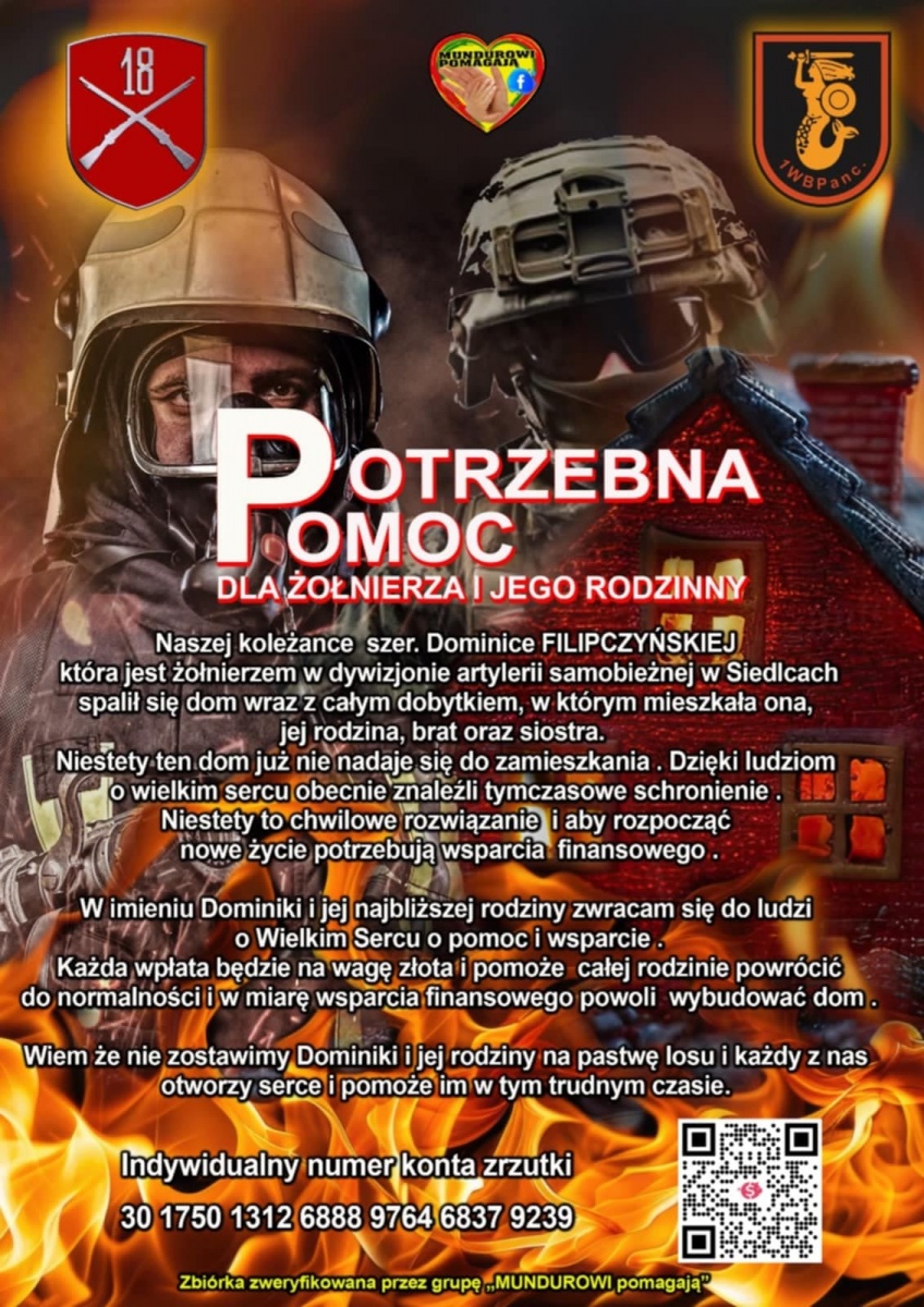 Potrzebne jest wsparcie dla pogorzelców