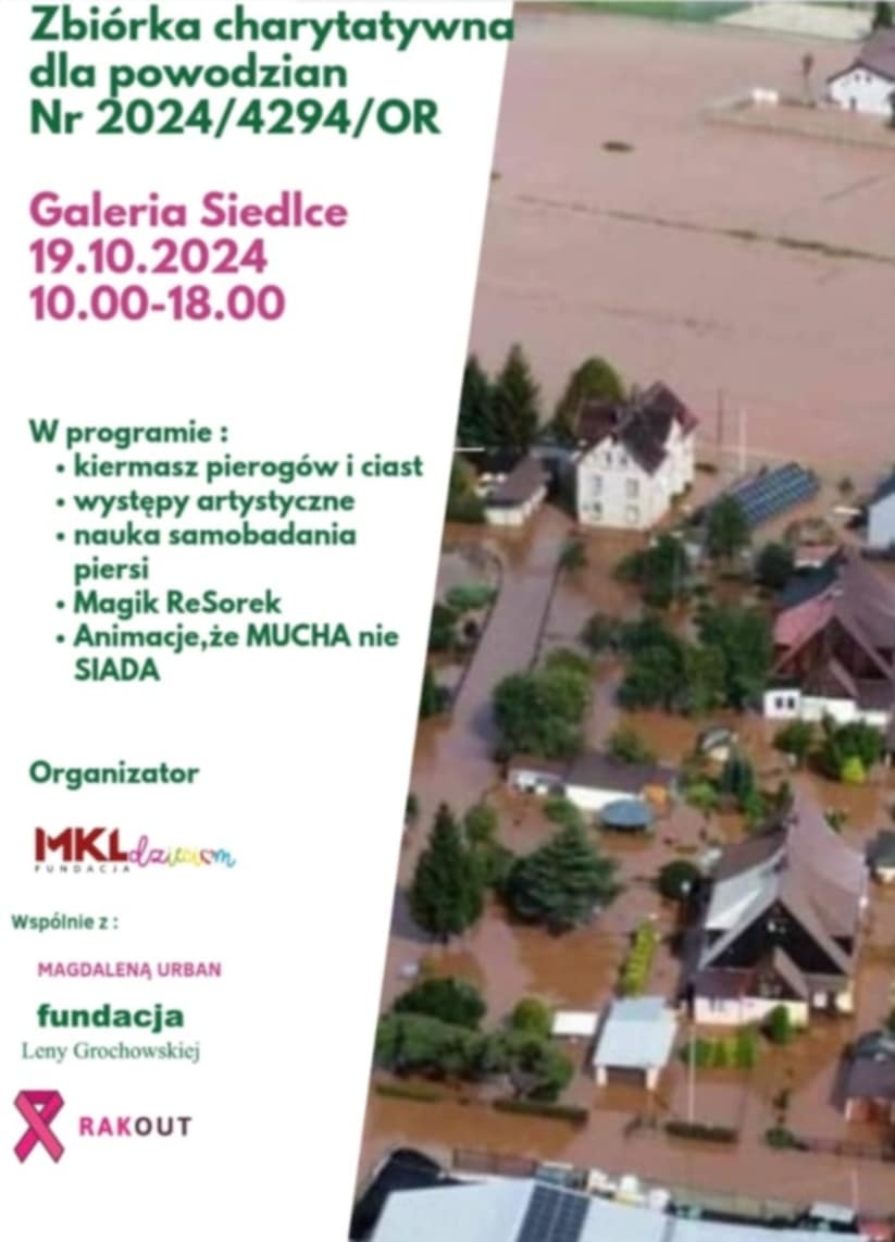 Wspomóż powodzian. Koncert i kiermasz