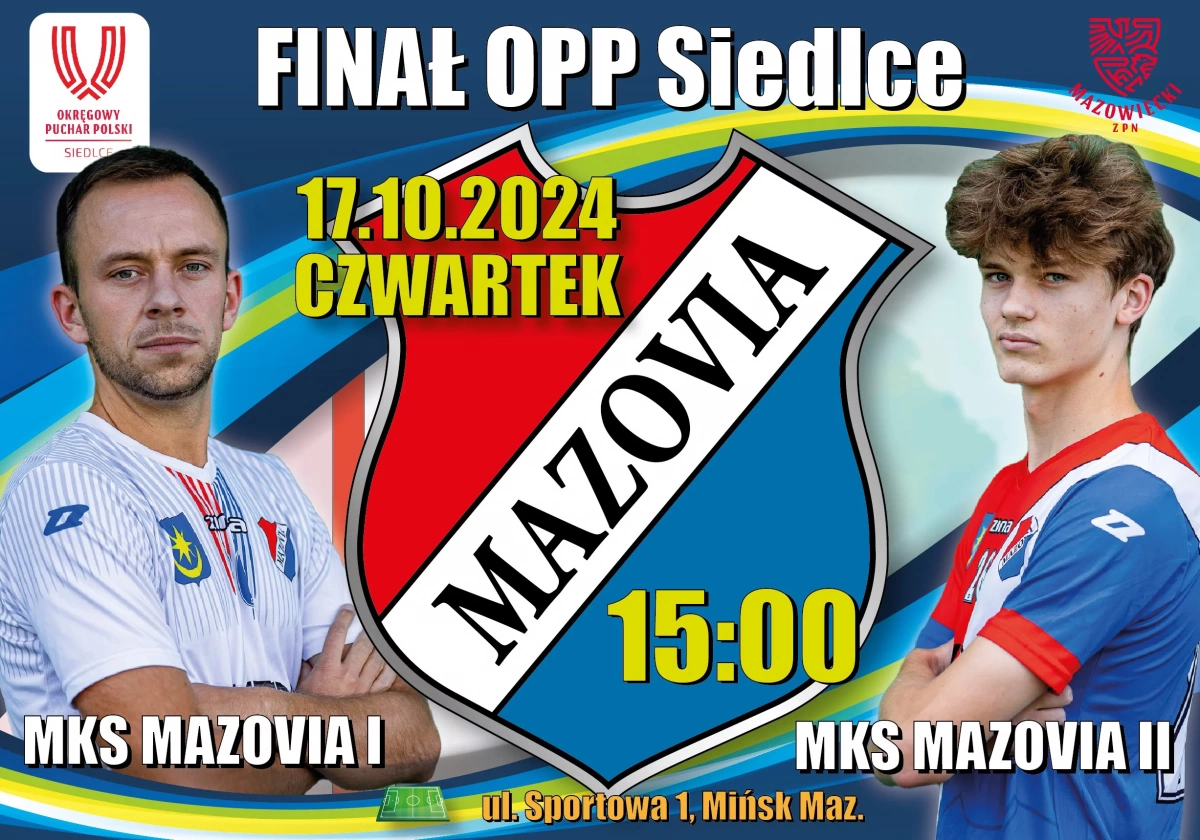 Mazovia kontra Mazovia II w finale Okręgowego Pucharu Polski