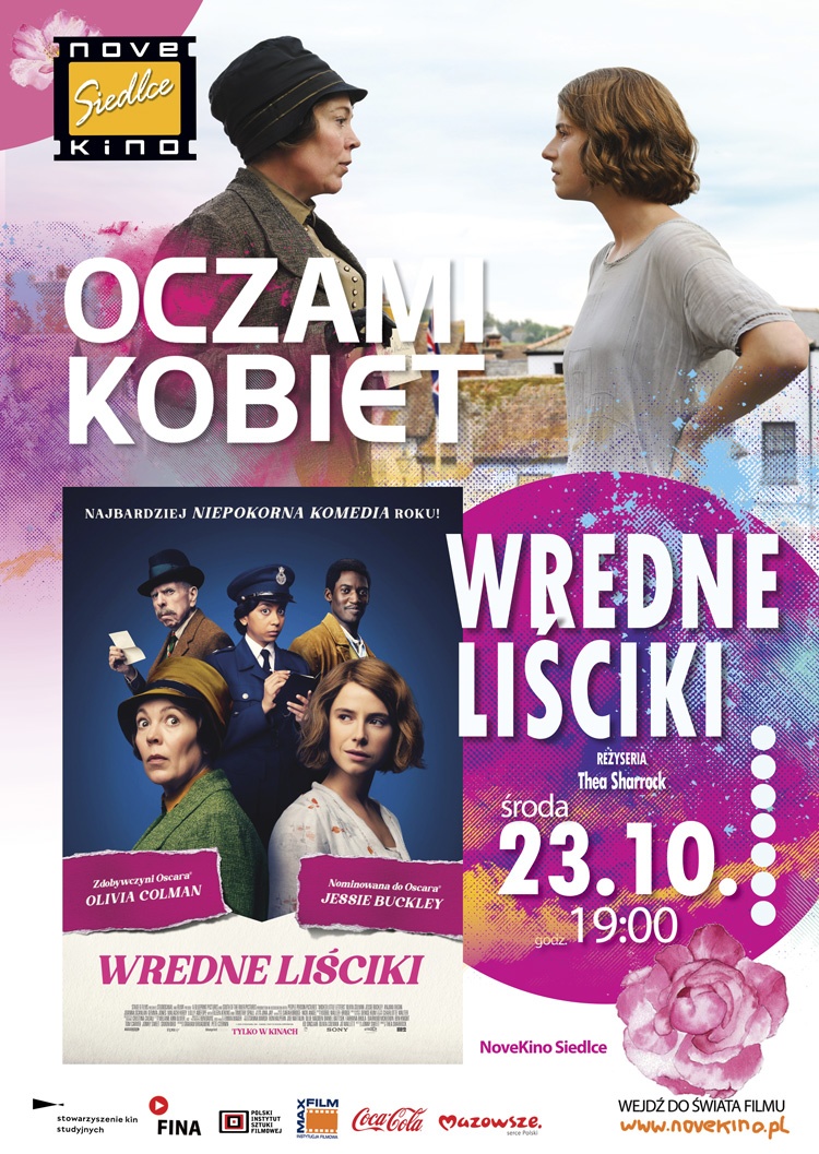 „WREDNE LIŚCIKI”  w ramach Cyklu Oczami Kobiet  23 października o godzinie 19:00  w Novekino Siedlce!