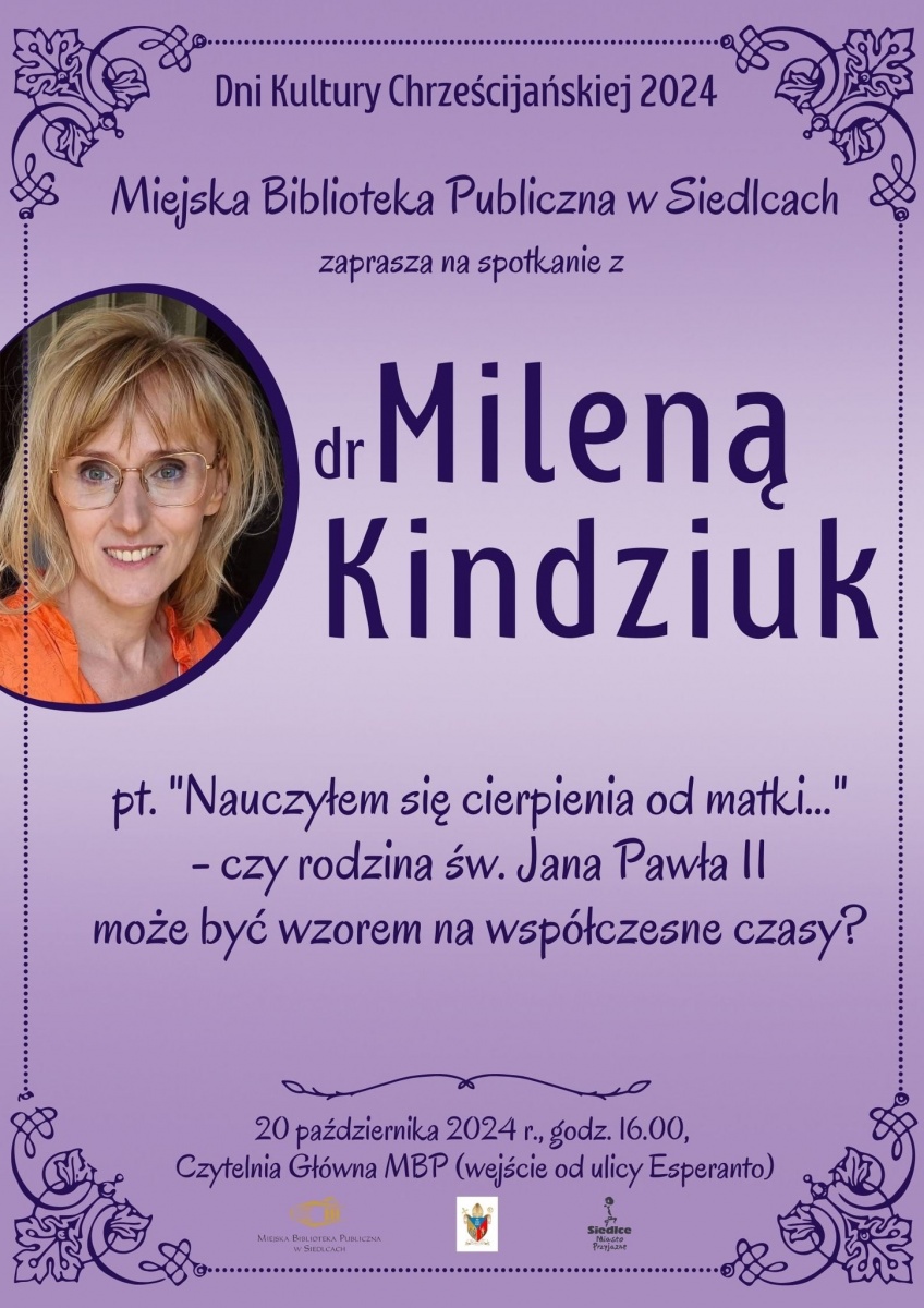 Spotkanie z dr Mileną Kindziuk