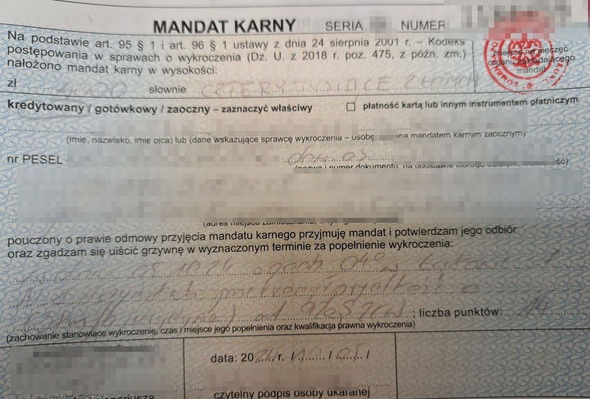 Młody siedlczanin z ciężką nogą. Stracił prawo jazdy i słono zapłaci za mandat