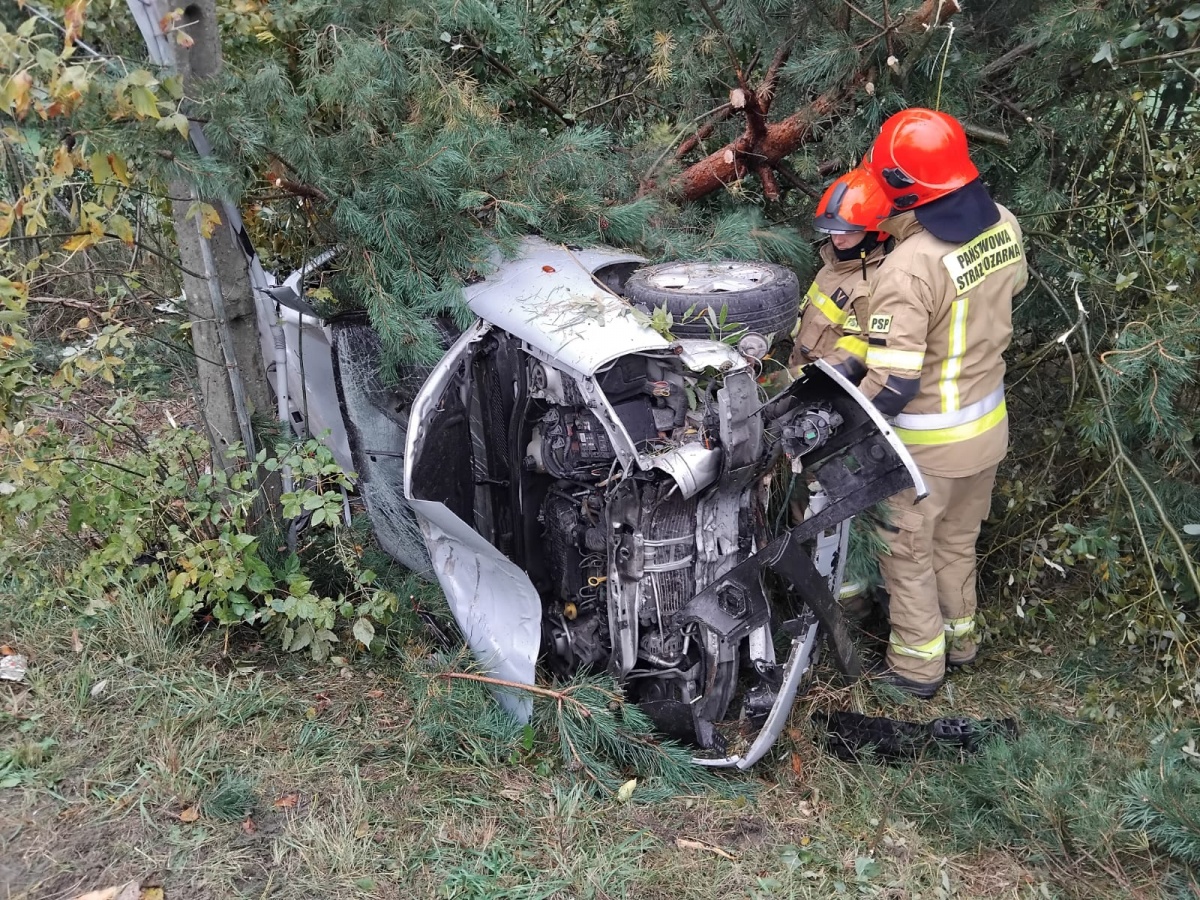 Tragiczny wypadek w gminie Dobre. Nie żyje 35-letnia kobieta