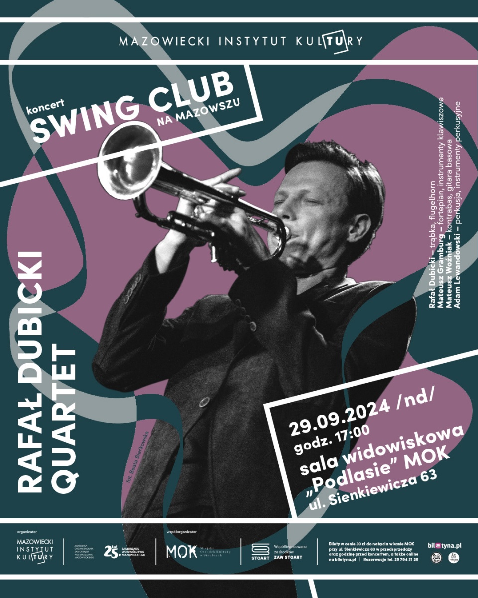 Swing Club na Mazowszu - Koncert Rafał Dubicki Quartet