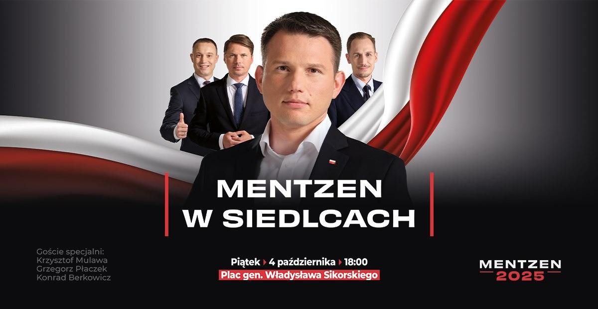 Sławomir Mentzen w naszym regionie. Opowie o swojej wizji prezydentury