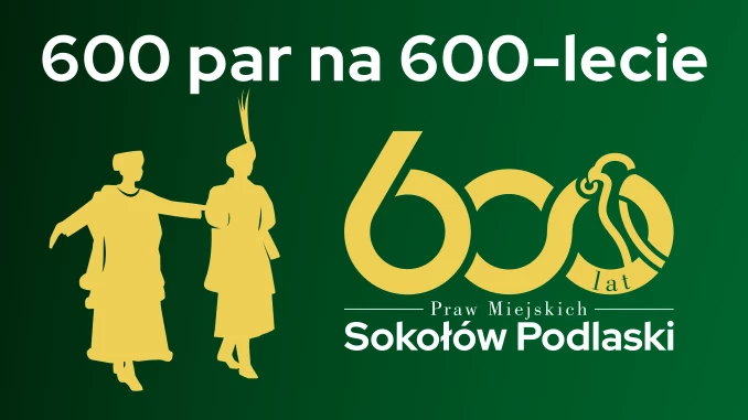 600 par na 600-lecie! Sokołów Podlaski chce pobić rekord Polski i świata w tańcu poloneza