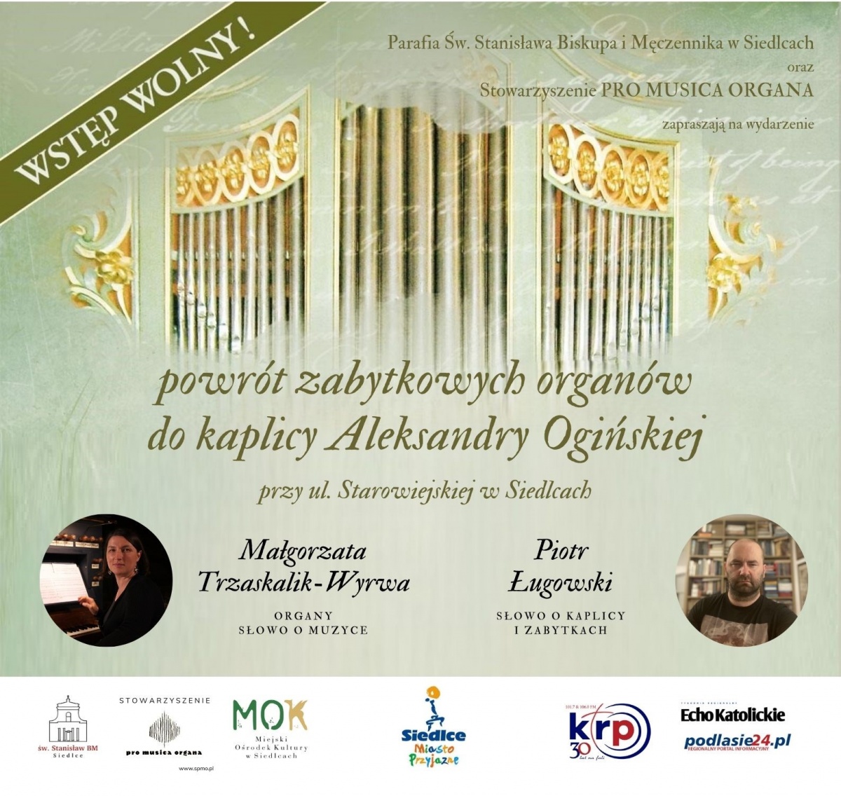 Zabytkowe organy wróciły do Kaplicy Ogińskiej - odbędzie się koncert!