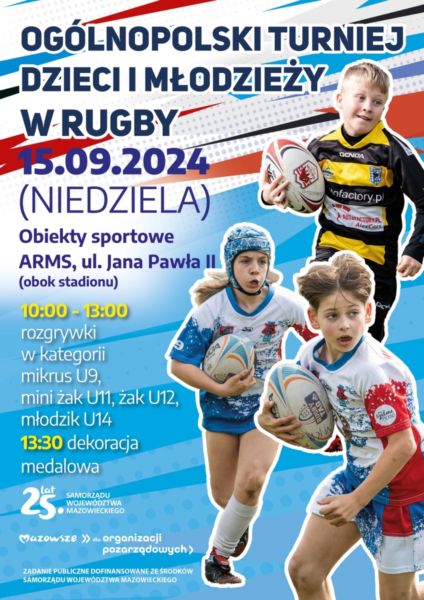 Niedziela z rugby - ogólnopolski turniej dla dzieci i młodzieży oraz piknik z mnóstwem atrakcji!