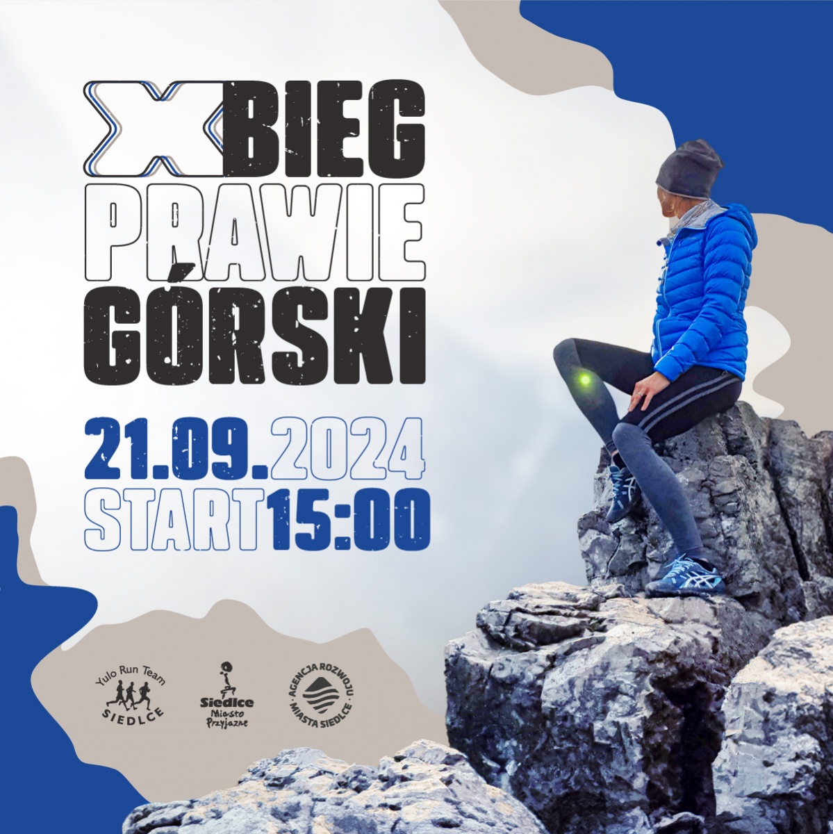 Jubileuszowy Bieg (prawie) Górski w lesie Gołobórz