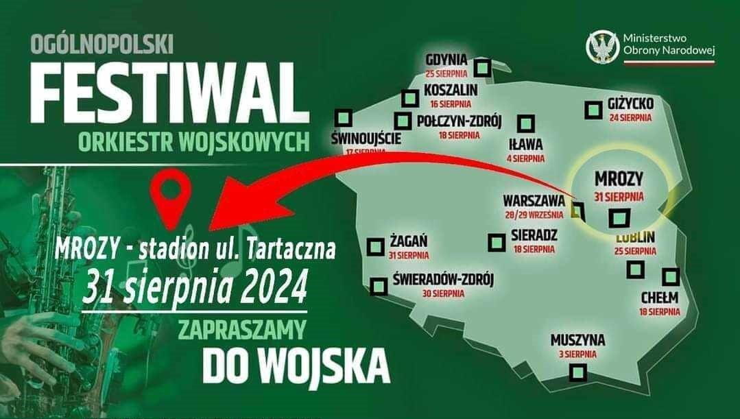Mrozy zapraszają do wojska i na Ogólnopolski Festiwal Orkiestr Wojskowych