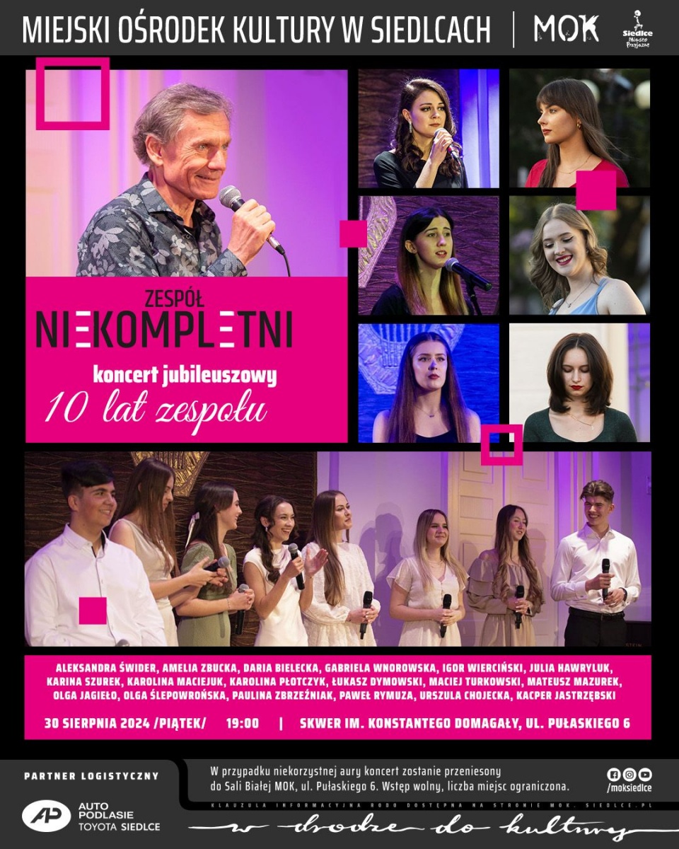 Jubileuszowy koncert zespołu Niekompletni