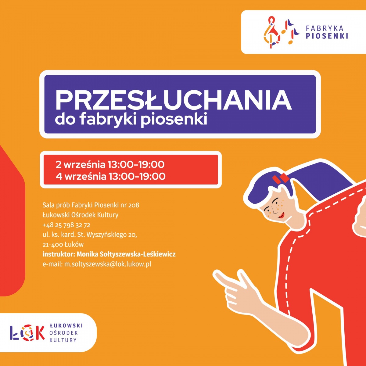 Łuków: Lubisz śpiewać? Przyjdź na przesłuchania!