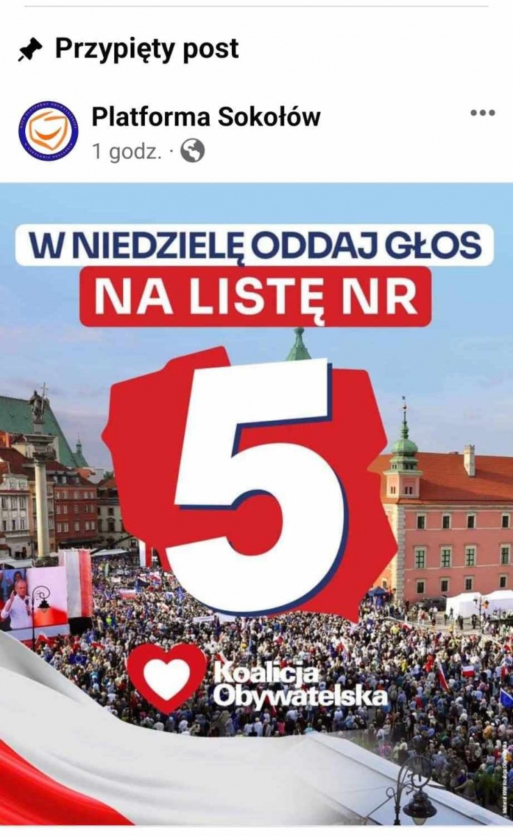 Sokołów Podlaski: Sąd wymierzył karę za złamanie ciszy wyborczej
