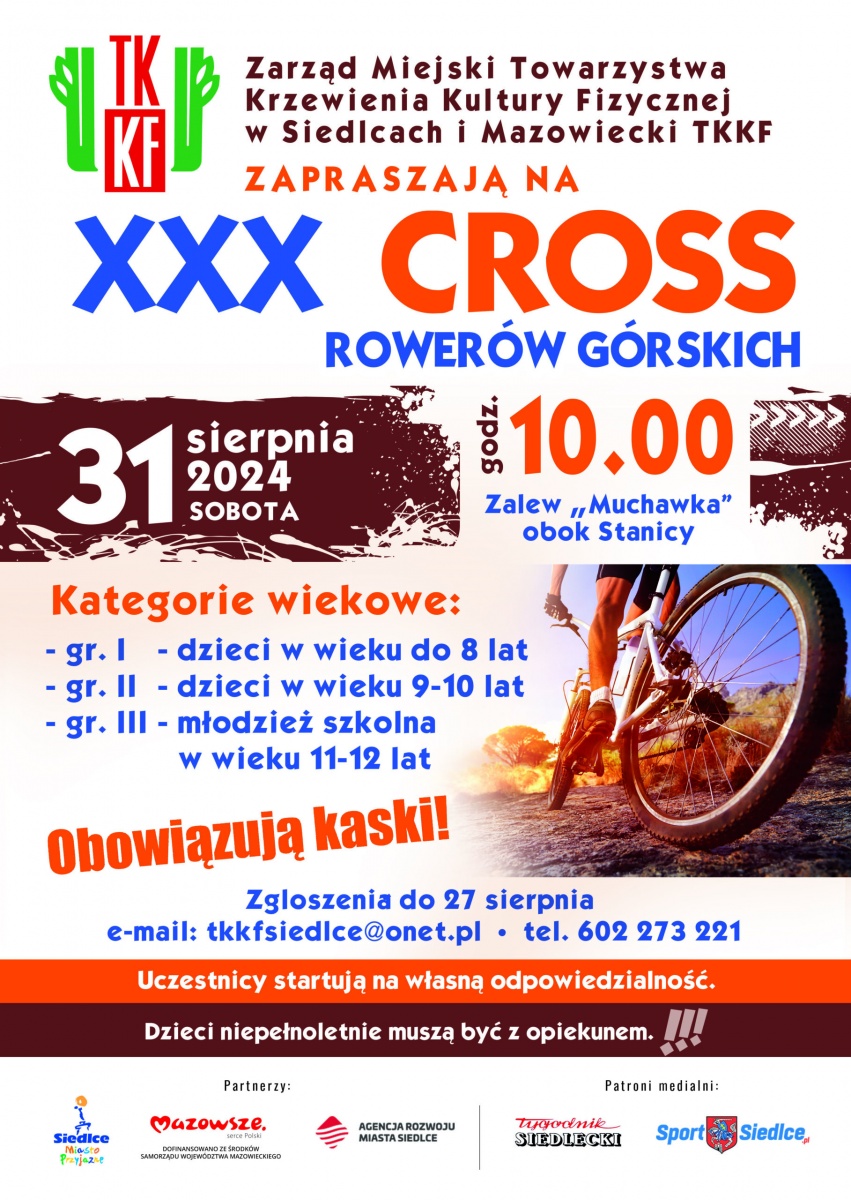Dzieci na rowery! XXX Cross Rowerów Górskich nad zalewem