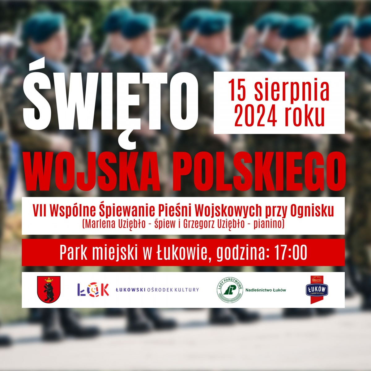 Łuków: Pieśni wojskowe przy ognisku