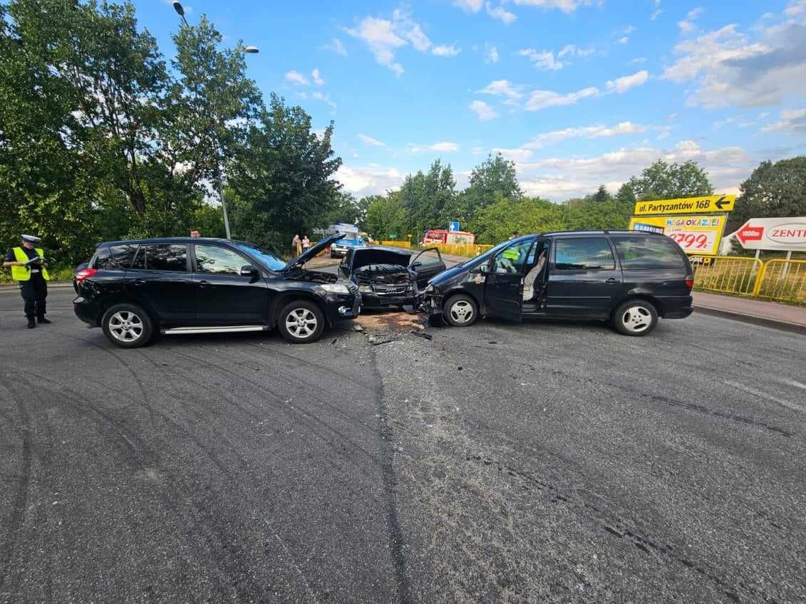 Wypadek w Żelkowie