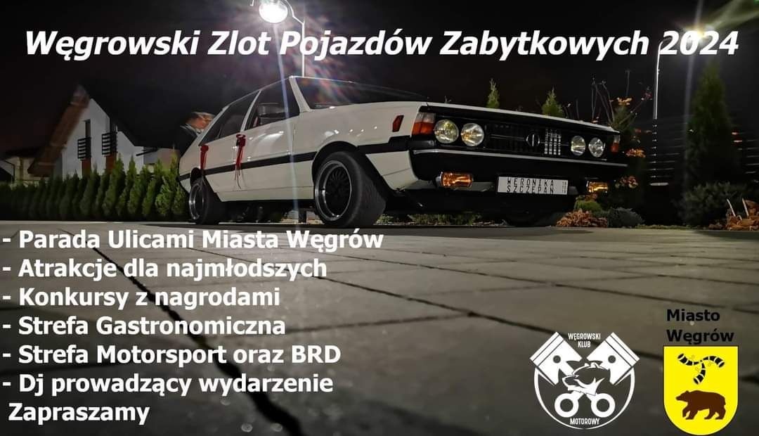 Zlot zabytkowych pojazdów w Węgrowie