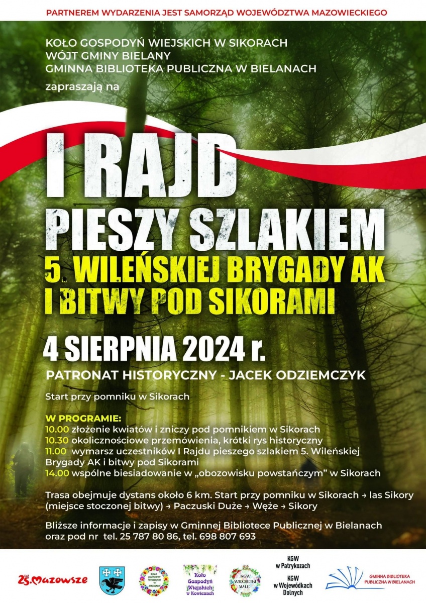I Rajd Pieszy Szlakiem 5. Wileńskiej Brygady AK i Bitwy pod Sikorami