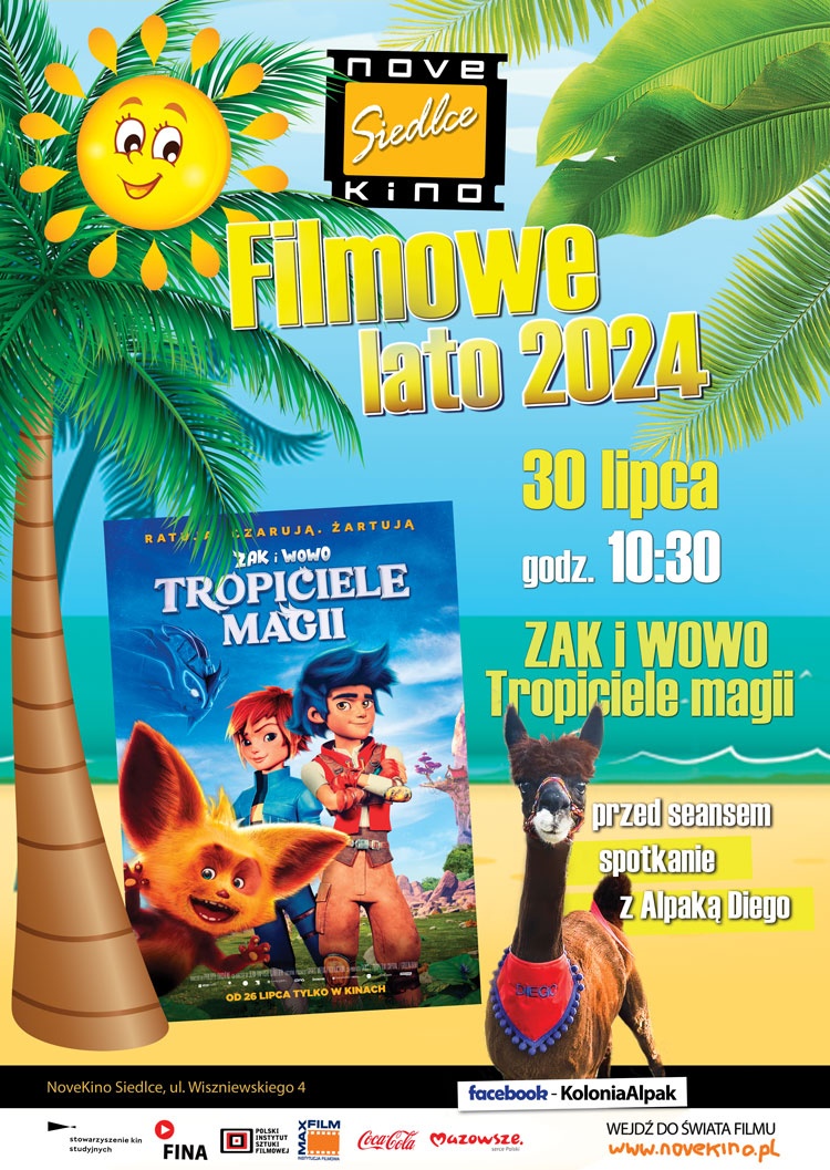 30 lipca o godz. 10:30 Filmowe Lato z Alpaką Diego!